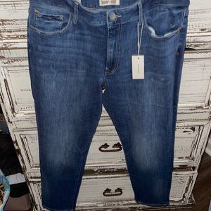 NWT warp + weft lax girlfriend jeans size 16/33 nice expensive jeans straight